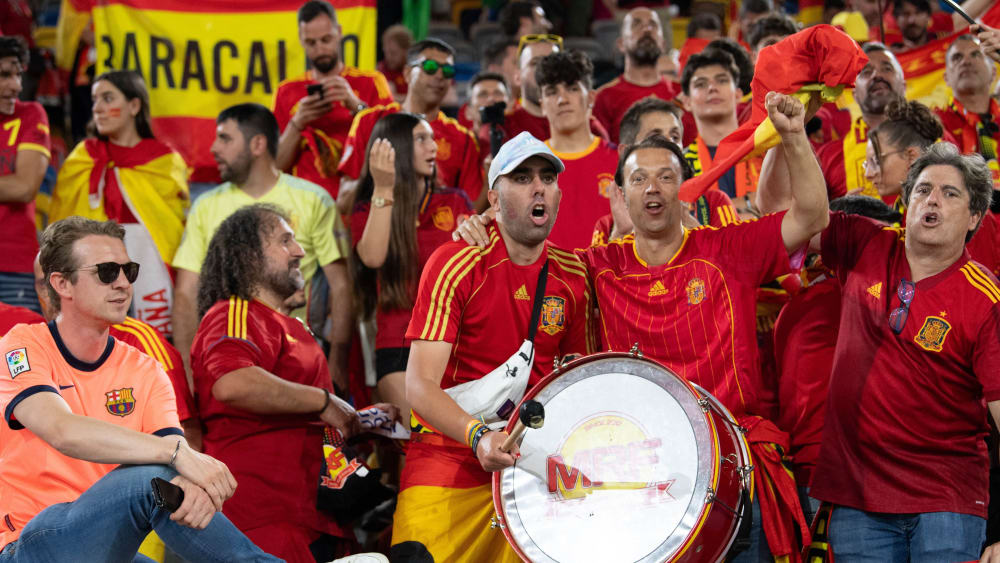 Spanische Fans bei der EM