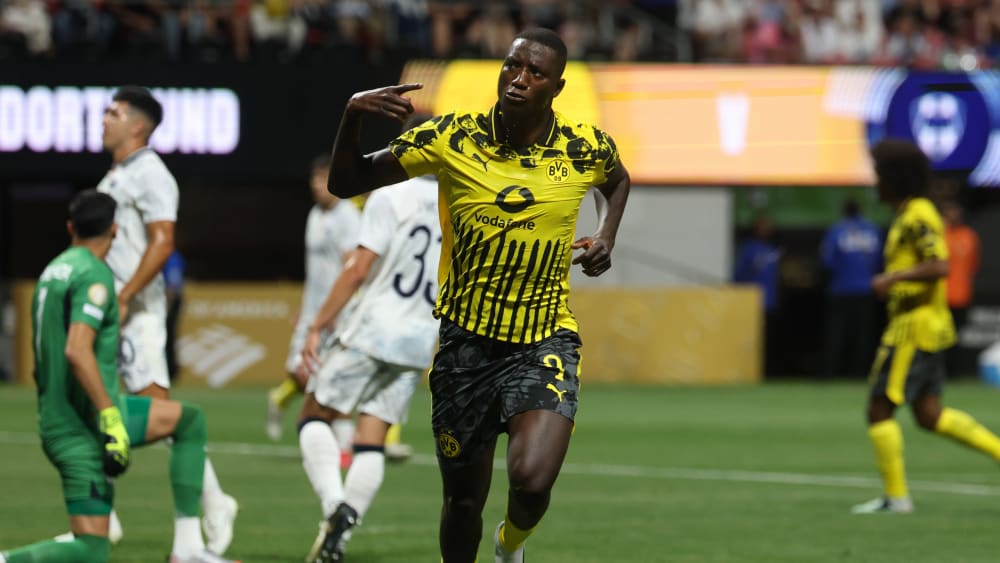  Serhou Guirassy freut sich über seine zwei Tore gegen Monterrey.