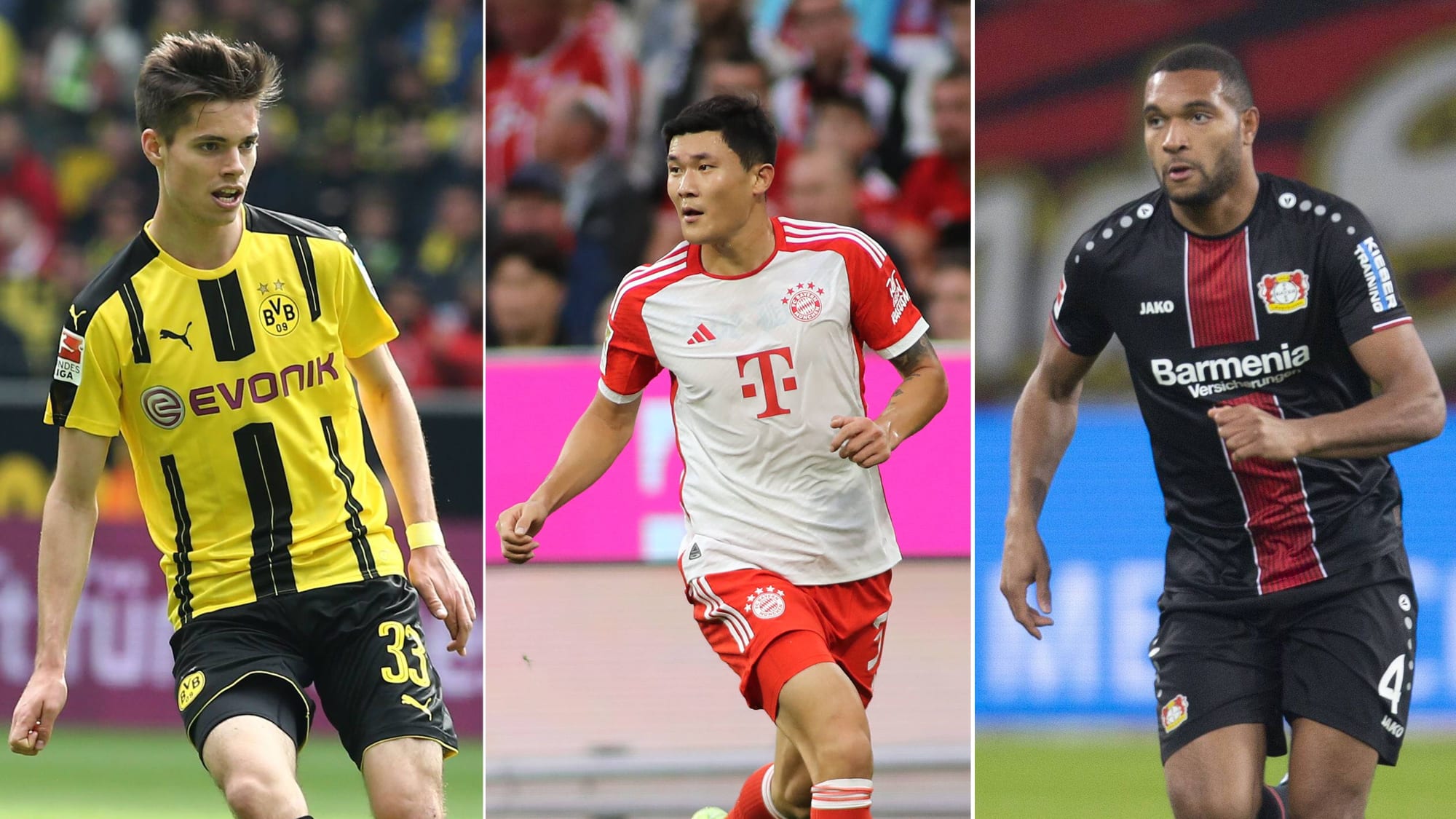 Julian Weigl, Min-Jae Kim und Jonathan Tah