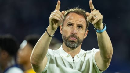 Sport Bilder des Tages Football - UEFA EURO, EM, Europameisterschaft,Fussball 2024 - Group C - England v Slovenia COLOGNE, GERMANY - Tuesday, June 25, 2024: England s head coach Gareth Southgate after the UEFA Euro 2024 Group C match between England and Slovenia at the Müngersdorfer Stadium. The game finished in a goal-less draw. (Photo by David Rawcliffe Propaganda) COLOGNE Müngersdorfer Stadium NORTH RHINE-WESTPHALIA GERMANY PUBLICATIONxNOTxINxUK Copyright: xDavidxRawcliffex P2024-06-25-England_Slovenia-81