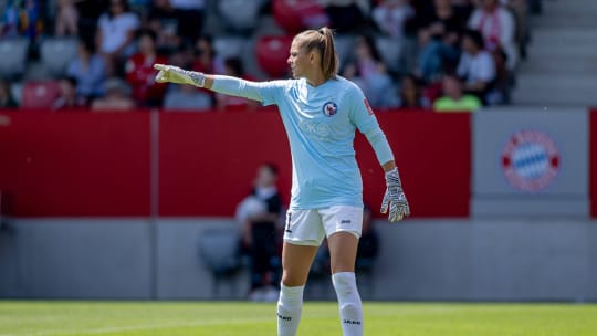 Der FC Bayern Campus wird ab der kommenden Saison ihre Heimspielstätte: Anna Wellmann.