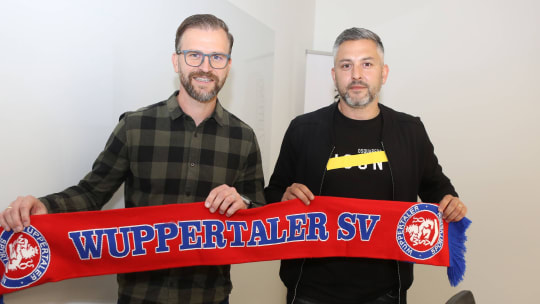 Basteln gemeinsam an den letzten Kaderlücken des Wuppertaler SV: Der neue Trainer René Klingbeil (links) und der Sportliche Leiter Gaetano Manno