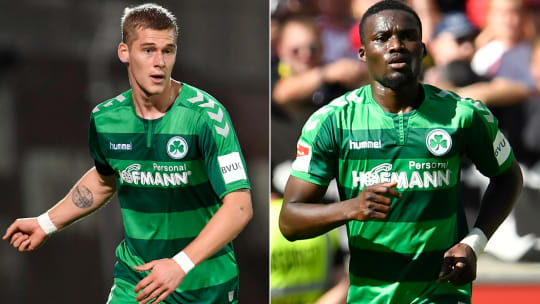 Die Startelf winkt: Fürths Felix Beijmo (l.) und Hans Nunoo Sarpei werden gebraucht.