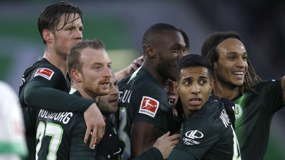 Jubel gegen den Tabellenf&#252;hrer: Der VfL Wolfsburg gewann verdient gegen Borussia M&#246;nchengladbach.