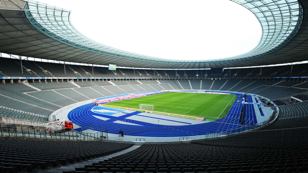 Das Berliner Olympiastadion wird auch beim Stadtderby gegen den 1. FC Union leer bleiben.