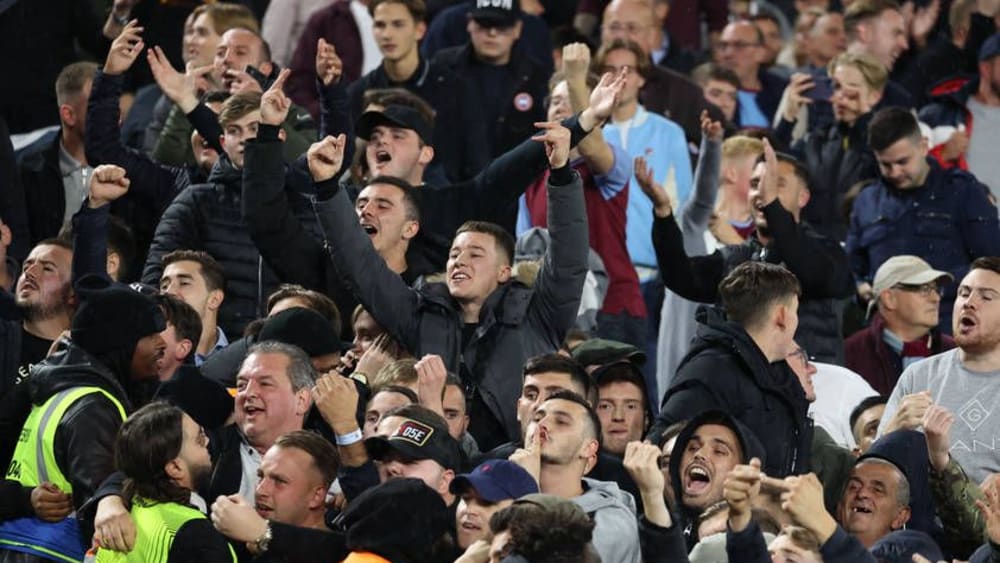 West Hams Anhänger freuten sich über den Sieg.
