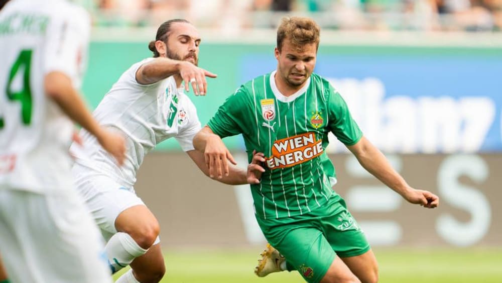 Matthias Seidl (r.) bescherte Rapid zumindest einen Punkt.