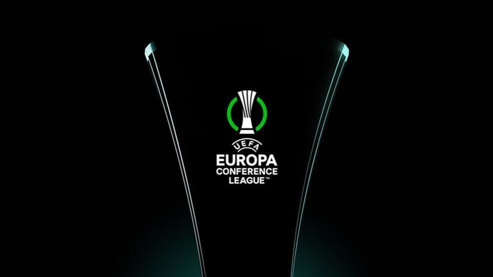 Nach 22 Jahren gibt es wieder drei Europapokal-Wettbewerbe der UEFA: Das offizielle Logo der Europa Conference League.