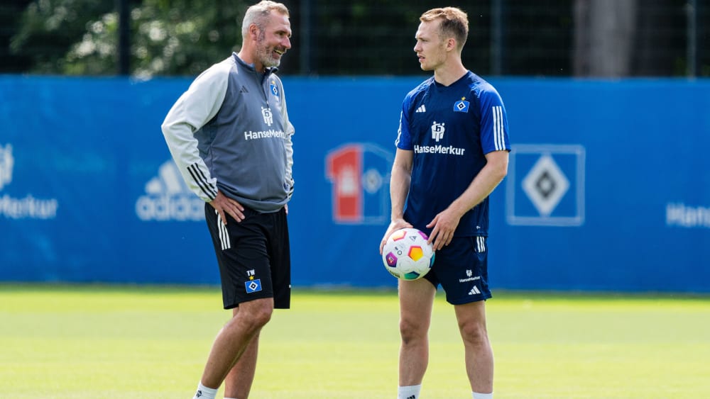 HSV-Coach Tim Walter und sein Kapitän Sebastian Schonlau.