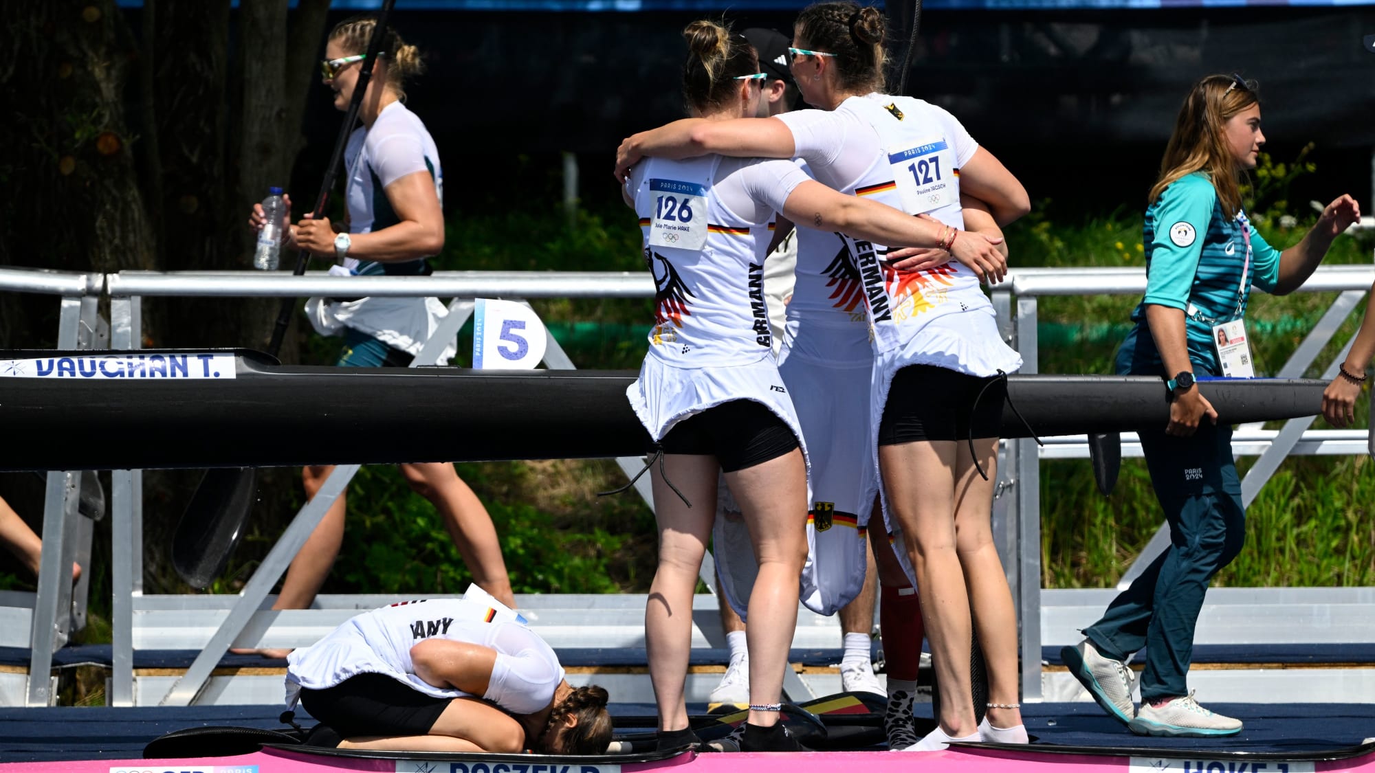 Paulina Paszek, Jule Hake, Pauline Jagsch und Sarah Brüssler