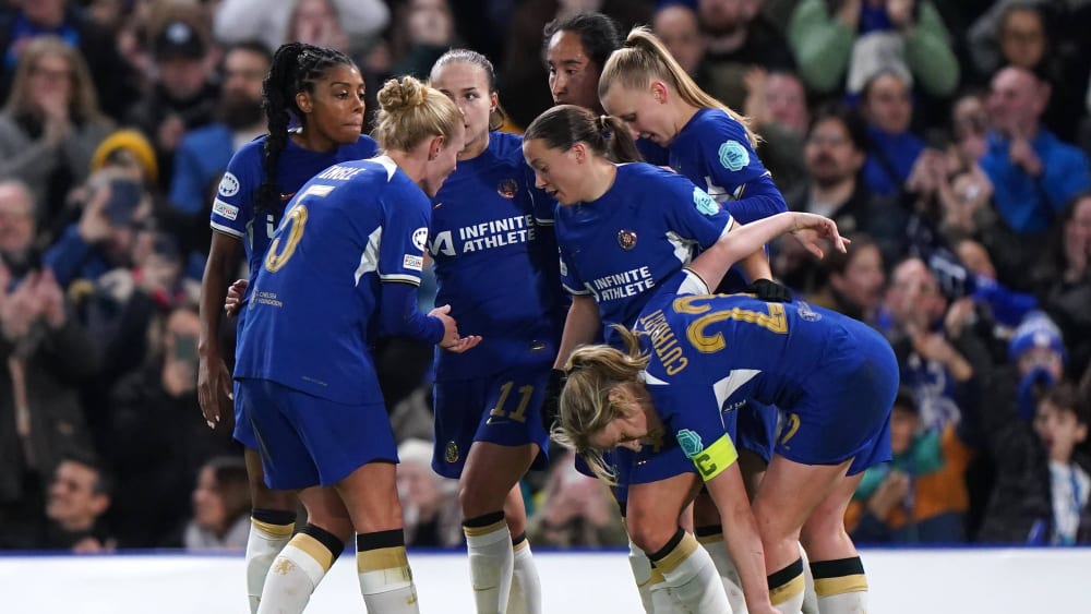 Hatten am Mittwochabend Grund zum Jubeln: Die Frauen des FC Chelsea.