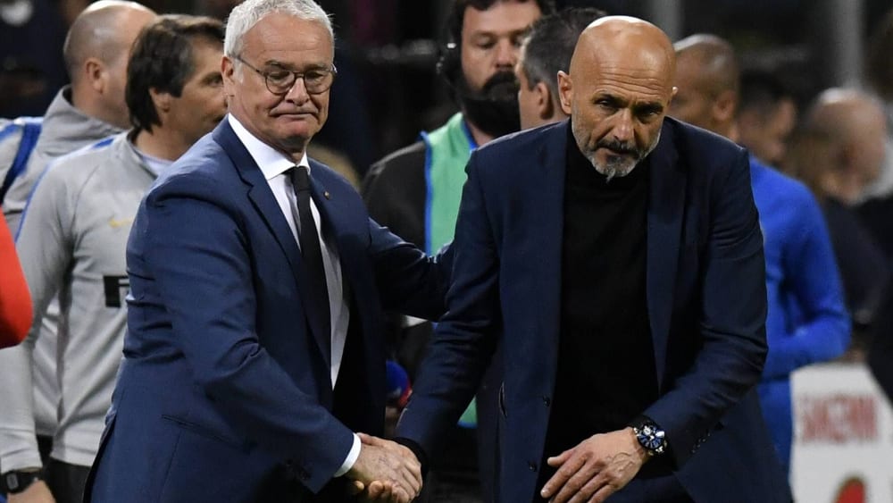 Claudio Ranieri (li.) soll übergangsweise auf Luciano Spalletti als Italiens Nationaltrainer folgen.