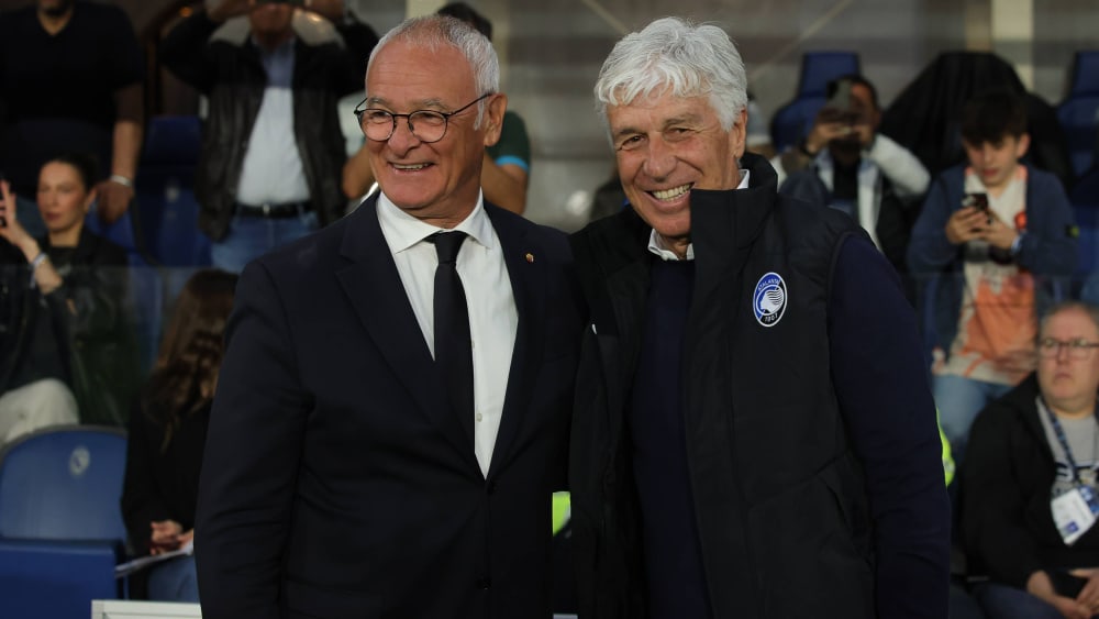 Claudio Ranieri (solda) ve Gian Piero Gasperini