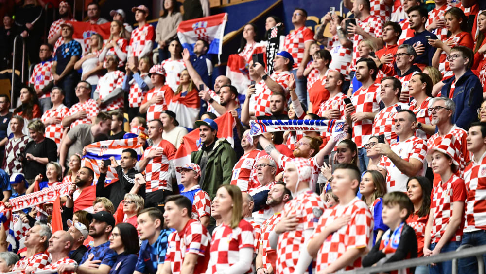 Sie hatten wieder Grund zur Freude: Kroatische Fans.