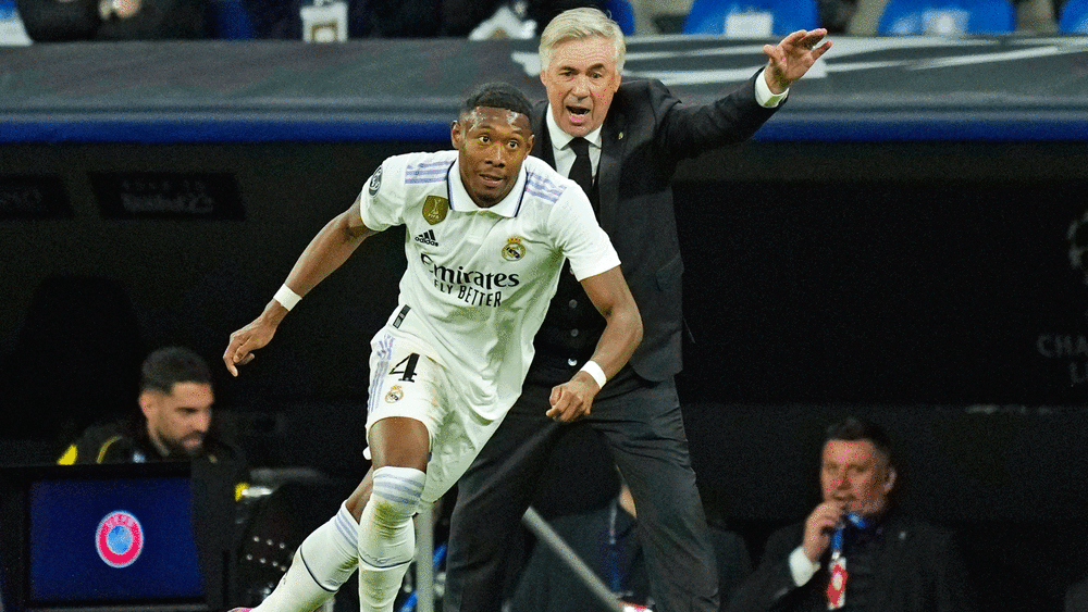 Wiedervereint bald? Carlo Ancelotti sees the return of David Alaba coming.