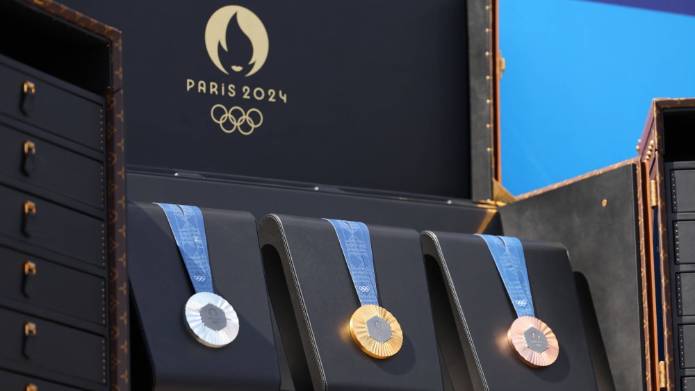 Diese Gold-, Silber- und Bronzemedaillen gab es 2024 in Paris.