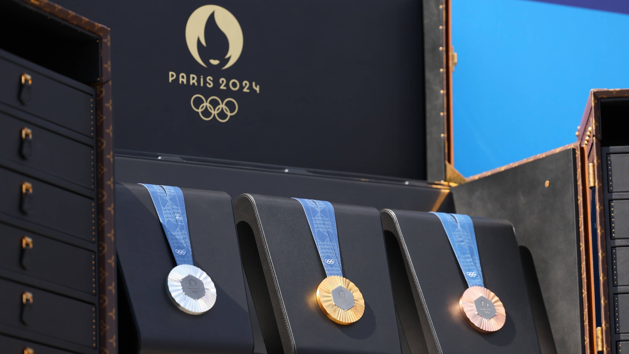 Diese Gold-, Silber- und Bronzemedaillen gab es 2024 in Paris.