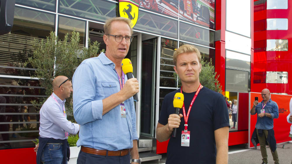 Moderierte jahrelang f&#252;r RTL: Florian K&#246;nig (mit Nico Rosberg).