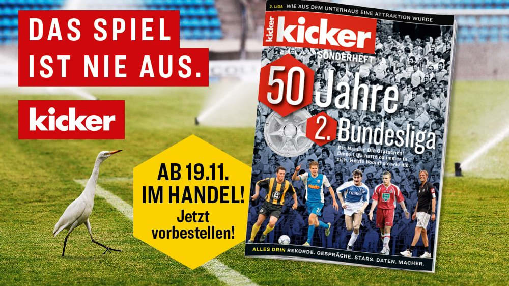 50 Jahre 2. Bundesliga So sieht das neue kickerSonderheft aus kicker