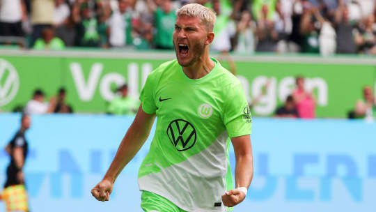 Wolfsburgs Stürmer Jonas Wind ist in bestechender Form.