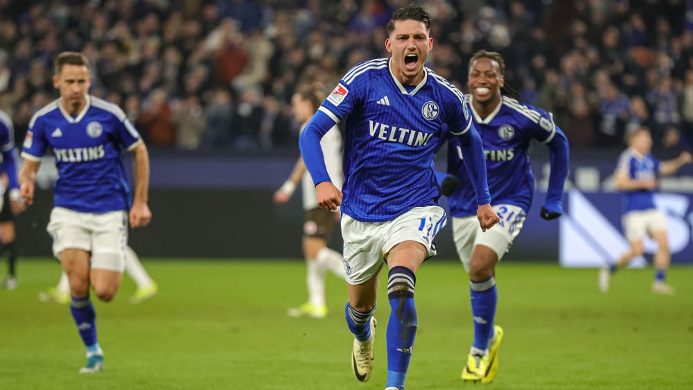 Erlösender Jubel: Yusuf Kabadayi wurde für Schalke gegen St. Pauli zum Matchwinner.