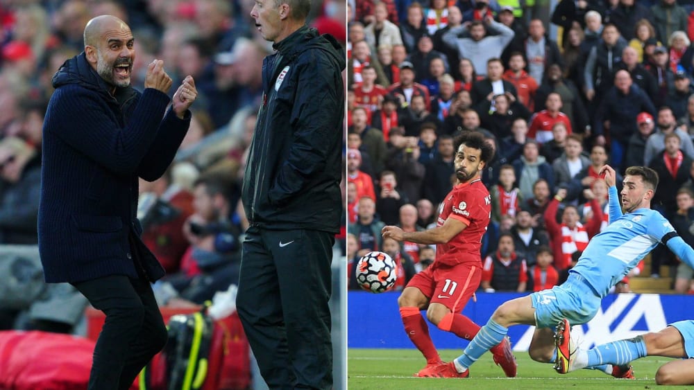 Szenen eines Topspiels: Pep Guardiola forderte vergeblich Gelb-Rot - Mo Salah krönt sein Solo.&nbsp;