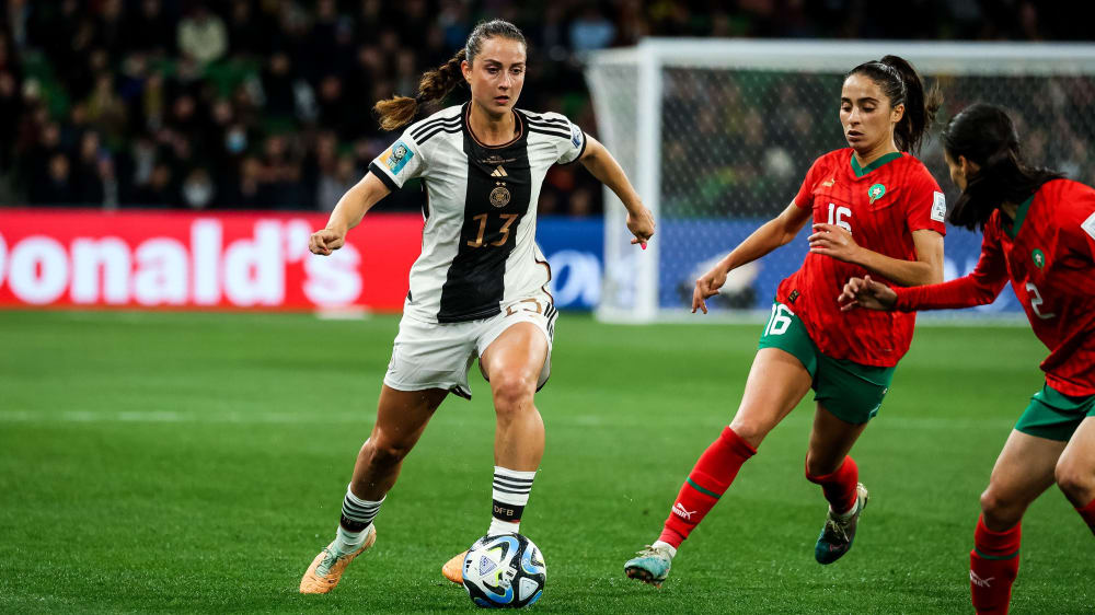 Sara Däbritz beim 6:0-Sieg gegen Marokko.