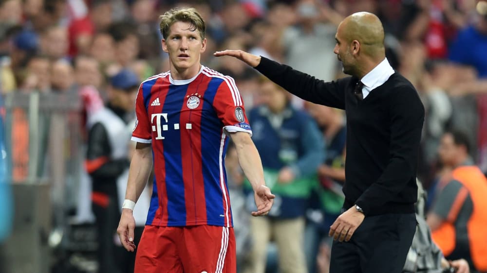 Zwei Jahre gemeinsam bei Bayern: Bastian Schweinsteiger und Pep Guardiola.