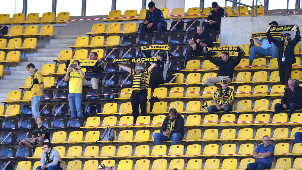 Keine Spiele vorerst: Die Fans von Alemannia Aachen m&#252;ssen sich gedulden.