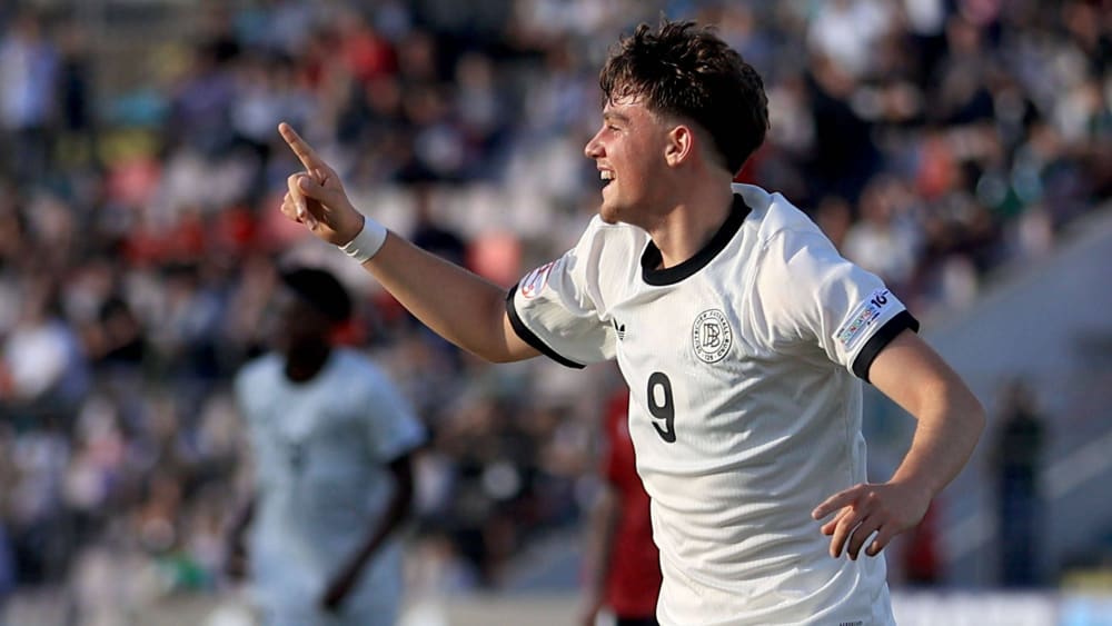 Alexander Staff erzielte für die deutsche U 17 das Führungstor gegen Kanada.