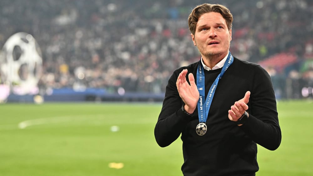 Stolzer Vize-Champions-League-Sieger: BVB-Coach Edin Terzic.
