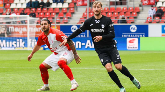 Michel Stöcker (re.) fehlt Verl größtenteils im Saison-Endspurt.