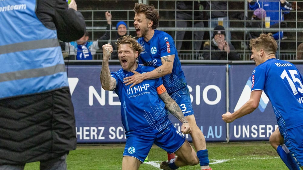 Kevin Dicklhuber erzielte beim 1:0 gegen die SG Barockstadt den entscheiden Treffer zum 1:0.