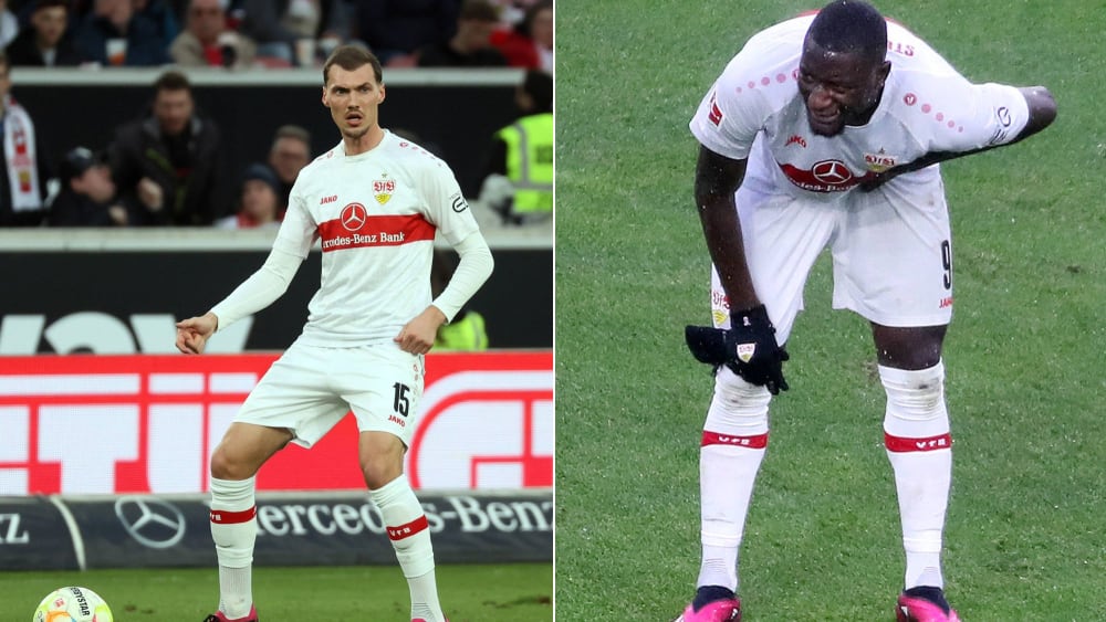 Sie fehlen dem VfB Stuttgart: Pascal Stenzel (li.) und Serhou Guirassy.