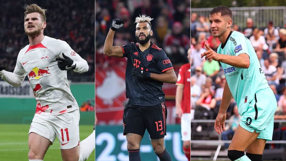 Timo Werner, Eric Maxim Choupo-Moting und Marvin Pieringer