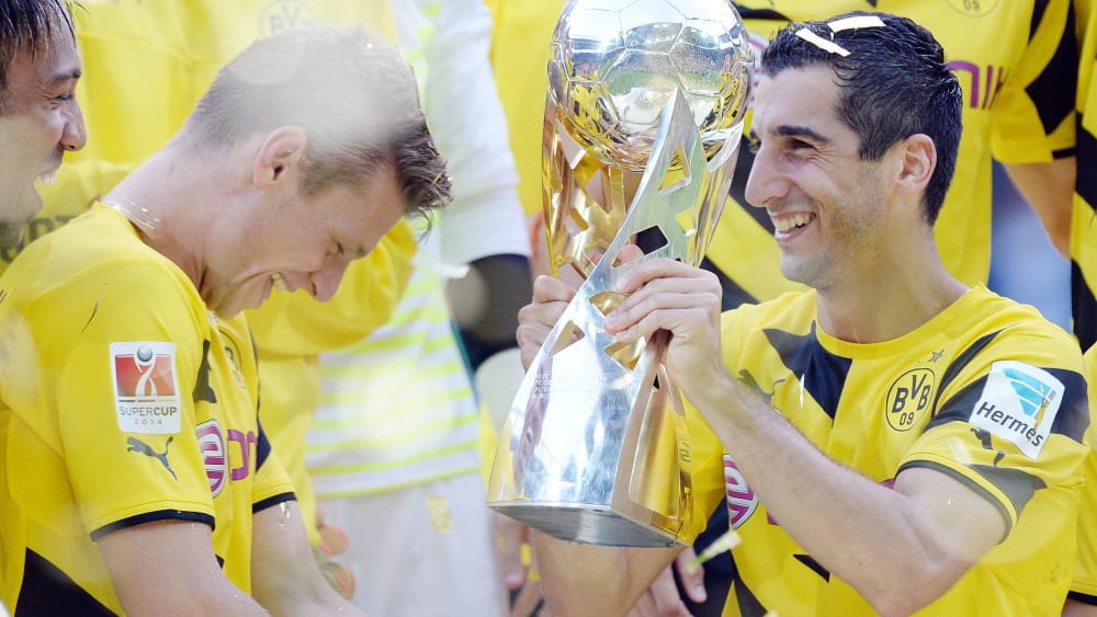 Hielt den deutschen Supercup 2014 und 2015 in den Händen: Ex-Dortmunder Henrikh Mkhitaryan.