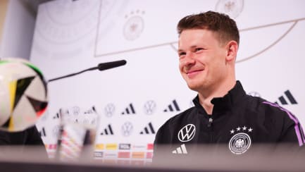 Alexander Nübel auf der DFB-Pressekonferenz
