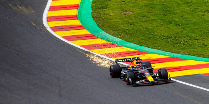 On fire: Max Verstappen.