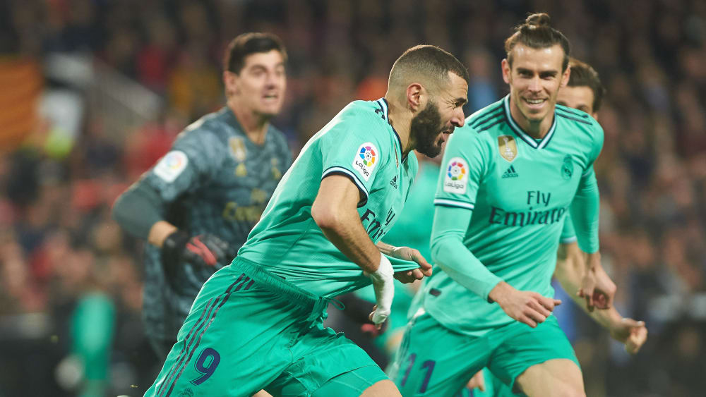 Er entriss Valencia in der Nachspielzeit den Sieg: Real-Torj&#228;ger Karim Benzema.