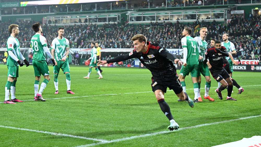 Bejubelt seinen entscheidenden Treffer gegen Bremen: Kevin Behrens.
