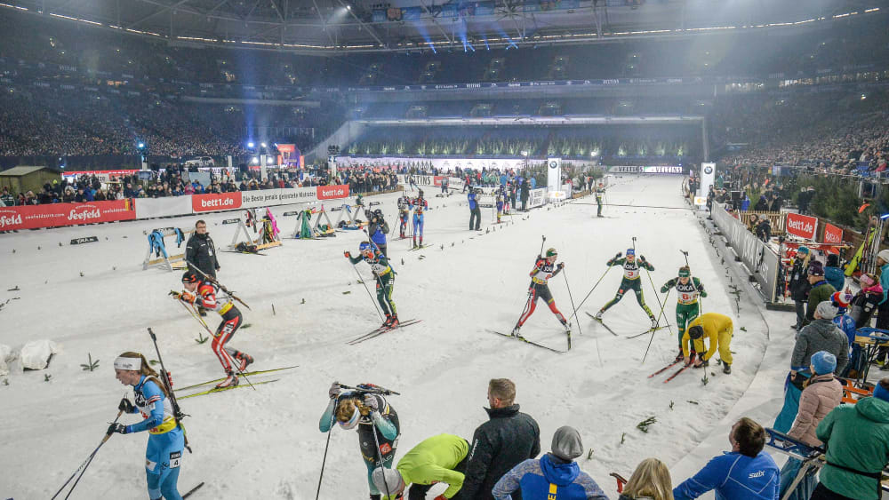 Biathlon auf Schalke - 2022 dürfen sich die Fans wieder darauf freuen.