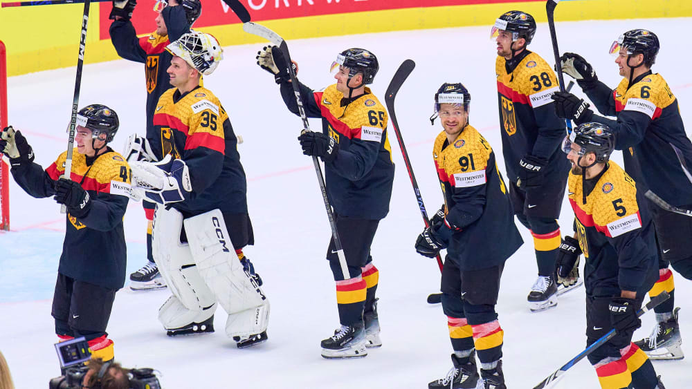 Steht bei der WM vorzeitig in der K.-o.-Runde: Eishockey-Vize-Weltmeister Deutschland.