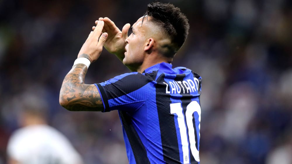 Hat Inter beim Duell mit Spezia mit einem tollen Treffer in Führung geschossen: Stürmer Lautaro Martinez.