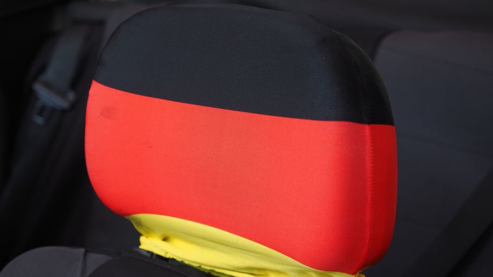Kopfstützenüberzug Deutschlandfarben