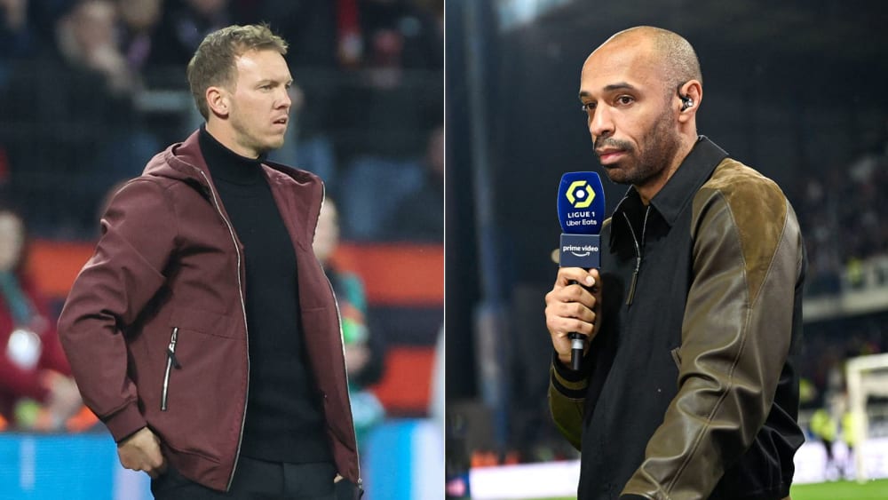 Könnten das neue Duo bei PSG formieren: Julian Nagelsmann (li.) und Thierry Henry.