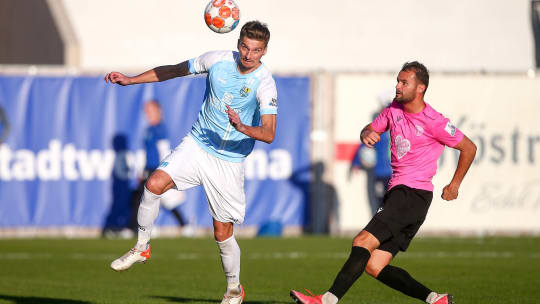 Torschütze zum 1:0 im Landespokal: Jovan Vidovic vom CFC (li.).