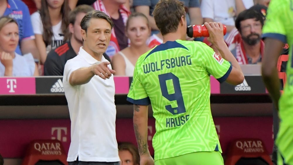 Wolfsburg-Coach Nico Kovac war mit dem Auftritt seines Teams in München insgesamt zufrieden.