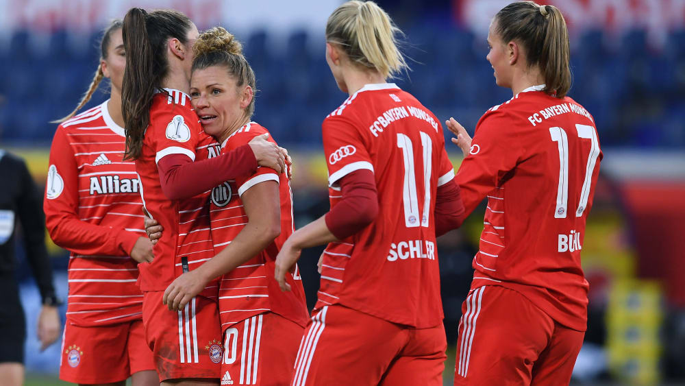 Ein heißer Anwärter auf den Pokalsieg: Die Frauen des FC Bayern.