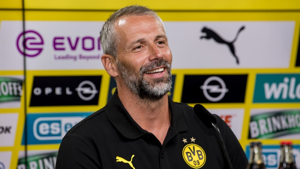 Stellte sich als Trainer von Borussia Dortmund vor: Marco Rose.