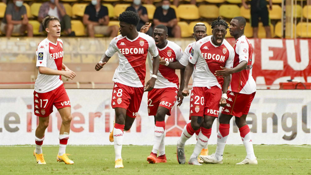 Jubel am 1. Spieltag: Die AS Monaco holt gegen Reims zwei Tore auf.
